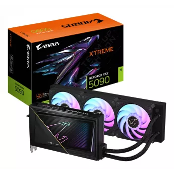 GIGABYTE AORUS GeForce RTX 5090 XTREME WATERFORCE 32G Grafická karta - 32GB GDDR7, 512bit, PCI-E 5.0, 2655MHz takt jadra, 3 x DP 2.1a, 1 x HDMI 2.1b, NVIDIA DLSS 4, GV-N5090AORUSX W-32GD