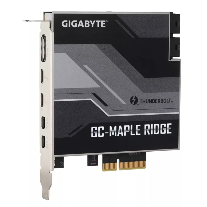 GIGABYTE GC-MAPLE RIDGE Rozširujúca karta/adaptér Interný DisplayPort, Mini DisplayPort, Thunderbolt 4, USB 3.2 Gen 2 (3.1 Gen 2)