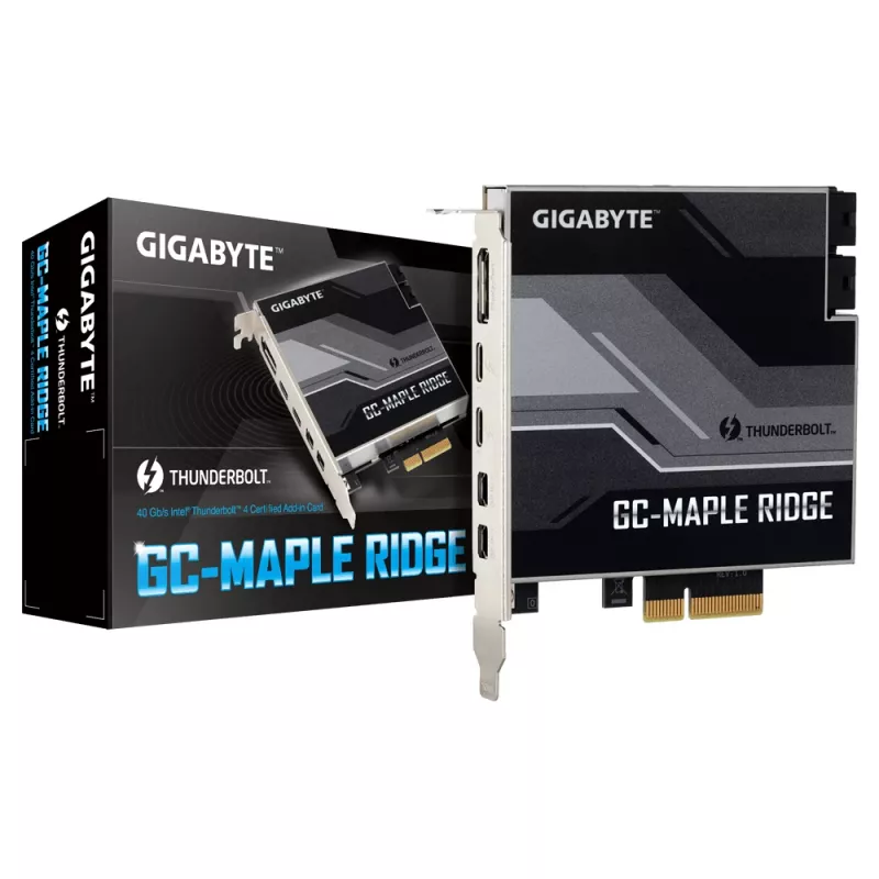 GIGABYTE GC-MAPLE RIDGE Rozširujúca karta/adaptér Interný DisplayPort, Mini DisplayPort, Thunderbolt 4, USB 3.2 Gen 2 (3.1 Gen 2)