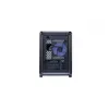 Počítačová skriňa Cooler Master MasterFrame 400 Mesh čierna mATX s priehľadnou bočnicou a 1x 120mm ARGB ventilátorom