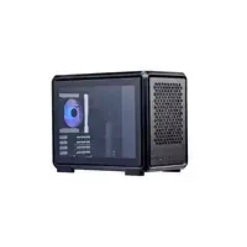 Počítačová skriňa Cooler Master MasterFrame 400 Mesh čierna mATX s priehľadnou bočnicou a 1x 120mm ARGB ventilátorom