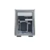 Počítačová skriňa Cooler Master MasterFrame 400 Mesh strieborná, mATX, priehľadná bočnica, 1x 120 mm ARGB ventilátor