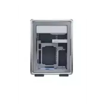 Počítačová skriňa Cooler Master MasterFrame 400 Mesh strieborná, mATX, priehľadná bočnica, 1x 120 mm ARGB ventilátor
