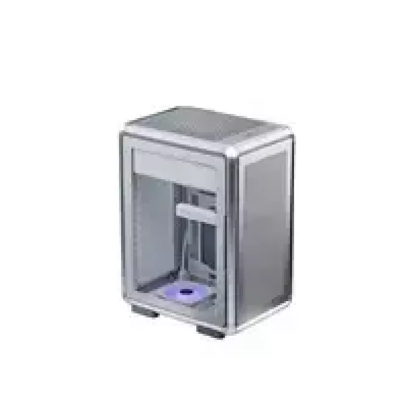 Počítačová skriňa Cooler Master MasterFrame 400 Mesh strieborná, mATX, priehľadná bočnica, 1x 120 mm ARGB ventilátor