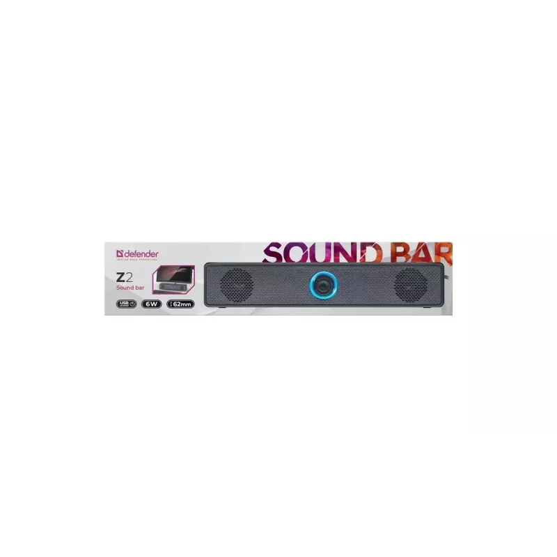 Defender Z2 soundbar 6W LED USB reproduktor