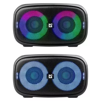 Defender Q5 Stereo Prenosný Bluetooth reproduktor, 20W, LED osvetlenie, FM rádio, TWS