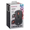 Bezdrôtová optická RF tichá myš DEFENDER Nexus MS-195 — 1600 DPI, 2,4 GHz, Nano-USB, obojručná, 2×AAA, čierna