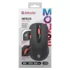 Bezdrôtová optická RF tichá myš DEFENDER Nexus MS-195 — 1600 DPI, 2,4 GHz, Nano-USB, obojručná, 2×AAA, čierna