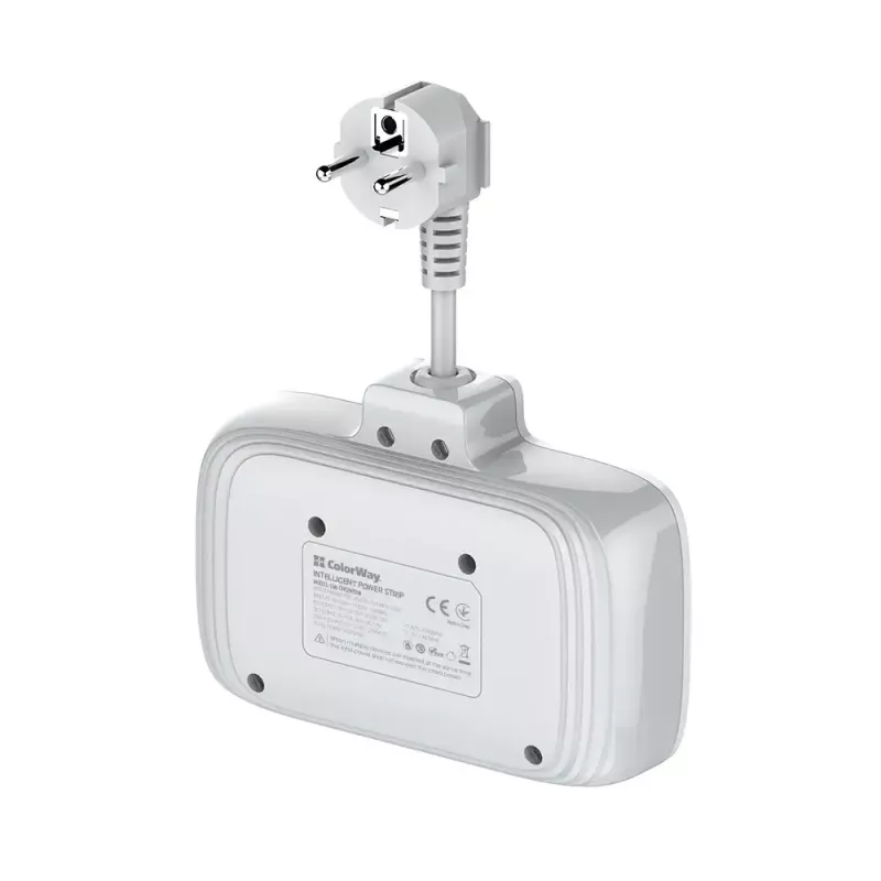Nástenná zásuvka ColorWay CW-CHE24PDW s integrovanou 24W USB-C Power Delivery zásuvkou