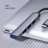 Dokovacia stanica ColorWay CW-HUB04 4-in-1 USB-C — HDMI, Gigabit Ethernet, USB-A, PD priechod