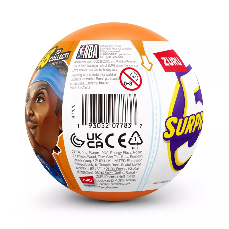 5 Surprise NBA Ballers séria 2, 3 roky, viacfarebné