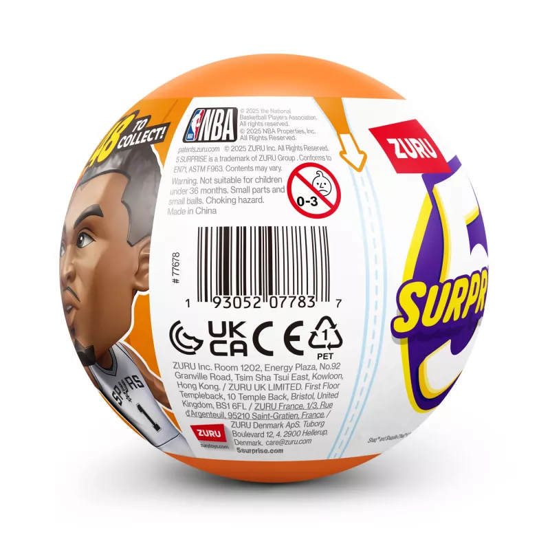 5 Surprise NBA Ballers séria 2, 3 roky, viacfarebné
