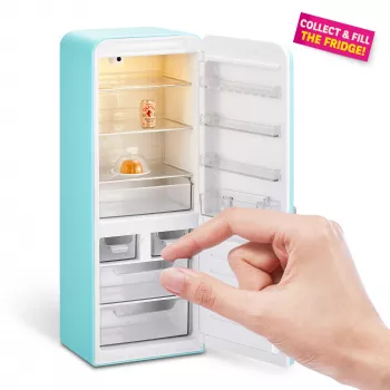 Hracia sada Zuru Mini Brands Mini Minis Fill the Fridge — zberateľské miniatúrne potraviny a doplnky do chladničky