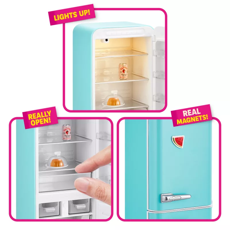 Hracia sada Zuru Mini Brands Mini Minis Fill the Fridge — zberateľské miniatúrne potraviny a doplnky do chladničky