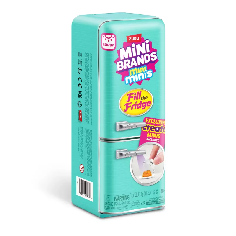 Hracia sada Zuru Mini Brands Mini Minis Fill the Fridge — zberateľské miniatúrne potraviny a doplnky do chladničky