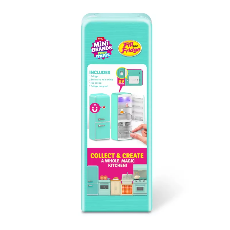 Hracia sada Zuru Mini Brands Mini Minis Fill the Fridge — zberateľské miniatúrne potraviny a doplnky do chladničky