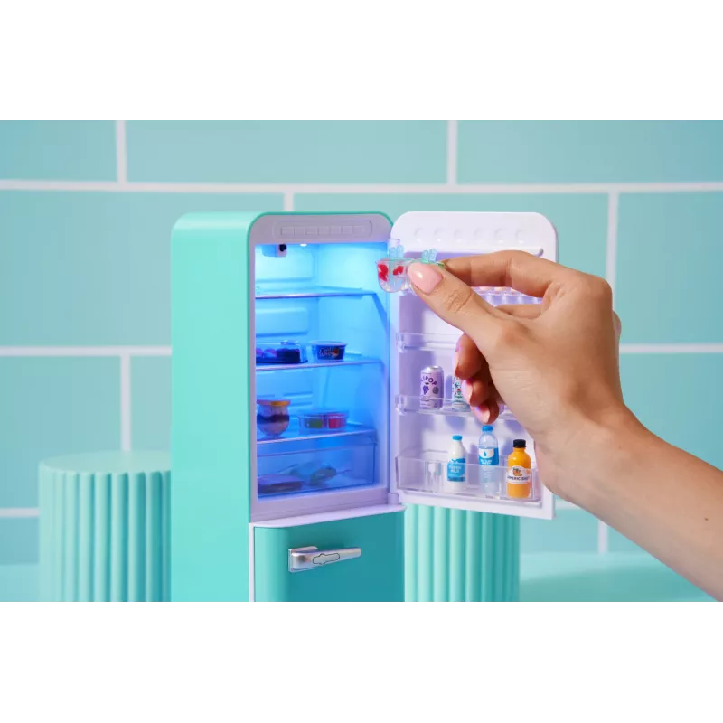 Hracia sada Zuru Mini Brands Mini Minis Fill the Fridge — zberateľské miniatúrne potraviny a doplnky do chladničky