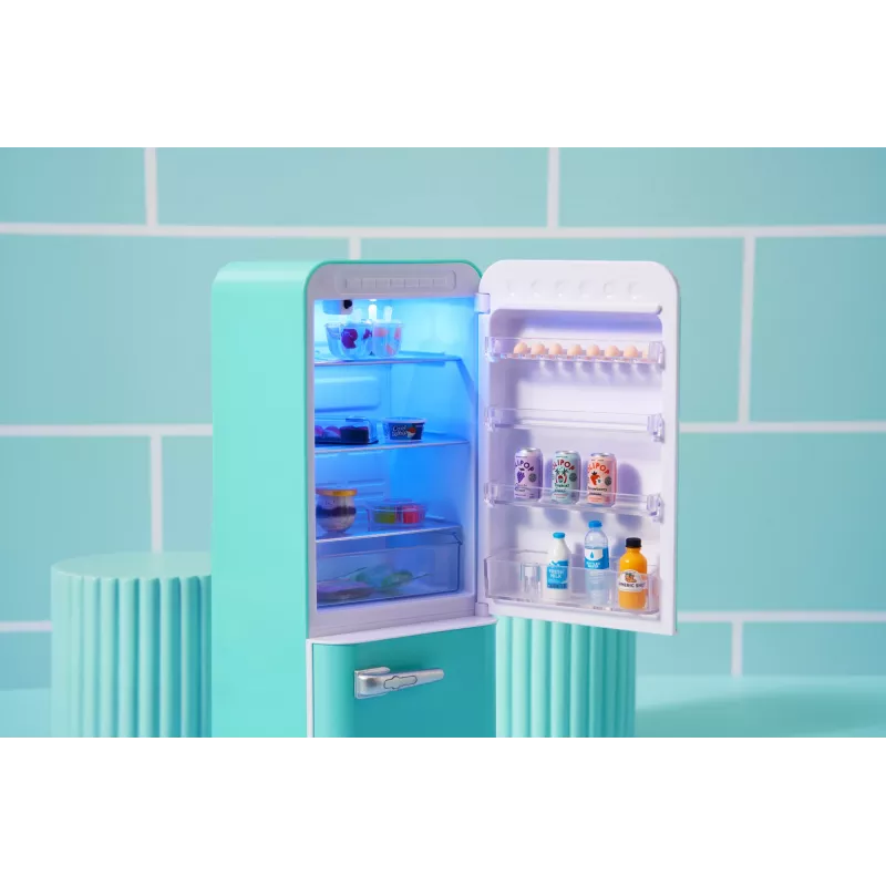 Hracia sada Zuru Mini Brands Mini Minis Fill the Fridge — zberateľské miniatúrne potraviny a doplnky do chladničky