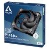 Ventilátor ARCTIC P14 Max ventilátor do počítačovej skrine 14 cm čierny