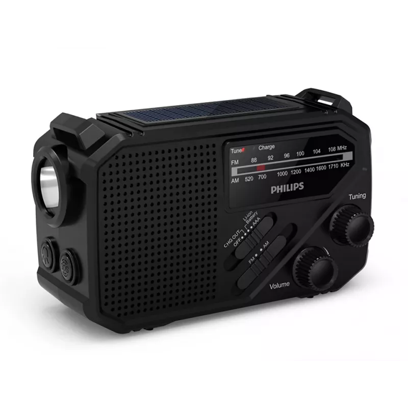 Prenosné rádio Philips TAR1609/00 analógové a digitálne AM FM čierne