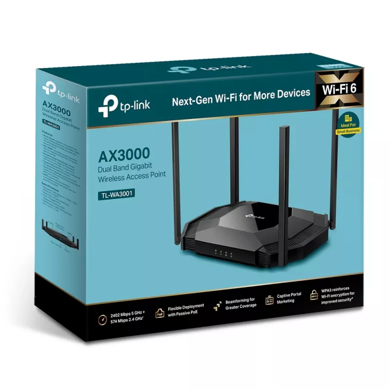 TP-Link TL-WA3001 WLAN Access Point 2402 Mbit/s čierna Power over Ethernet (PoE)