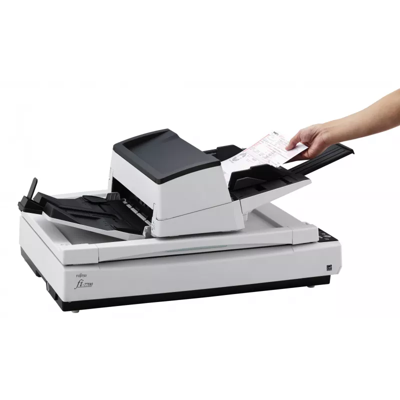 Ricoh fi-7700S skener s plochým ložom a ADF 600 x 600 DPI A3 čierny, biely