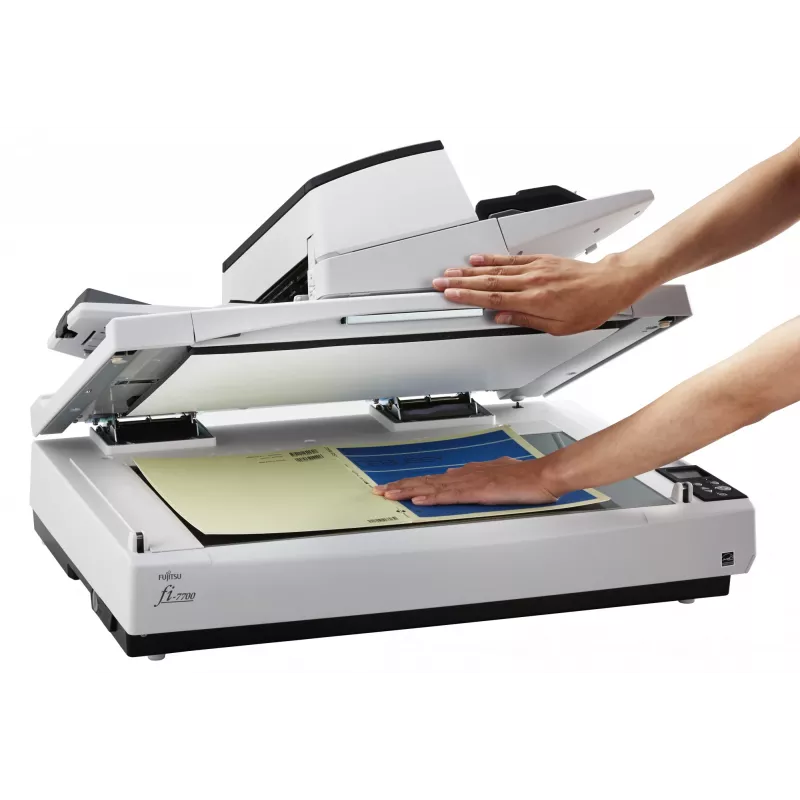 Ricoh fi-7700S skener s plochým ložom a ADF 600 x 600 DPI A3 čierny, biely