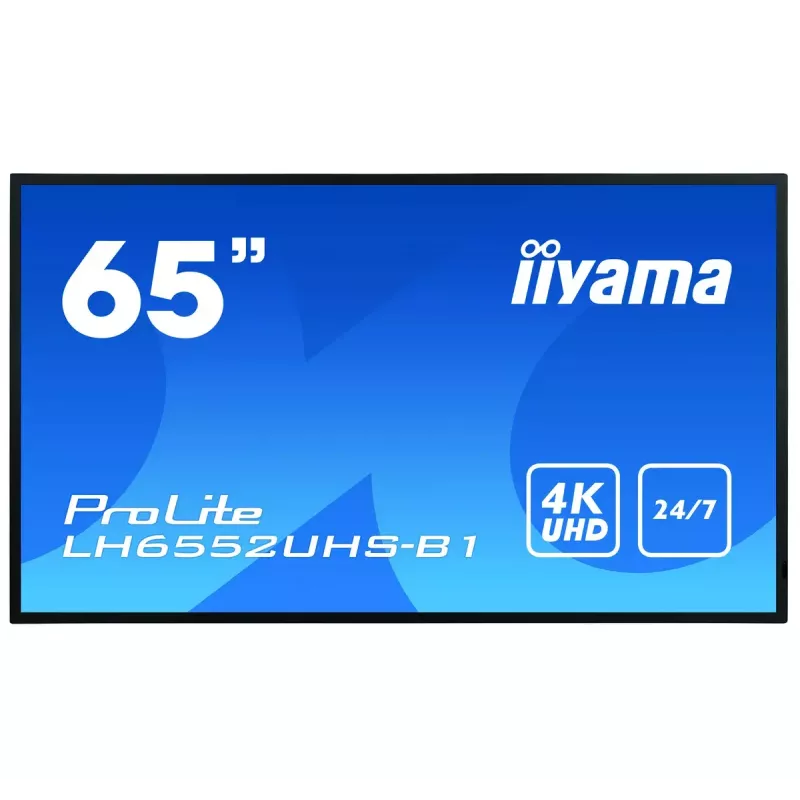 Digital-Signage displej IIYAMA LH6552UHS-B1 64,5 palca IPS 4K 3840x2160 500 cd/m² Android 8.0 24/7 čierny