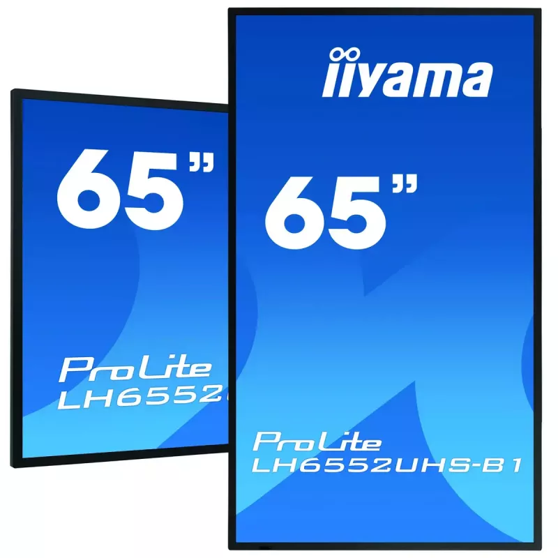 Digital-Signage displej IIYAMA LH6552UHS-B1 64,5 palca IPS 4K 3840x2160 500 cd/m² Android 8.0 24/7 čierny