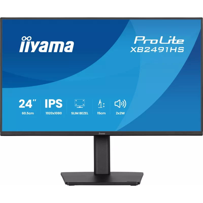 Monitor IIYAMA XB2491HS-B1 60,5 cm (23,8 palca) 16:9 IPS s HDMI, DisplayPort a integrovanými reproduktormi