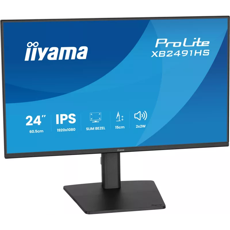 Monitor IIYAMA XB2491HS-B1 60,5 cm (23,8 palca) 16:9 IPS s HDMI, DisplayPort a integrovanými reproduktormi