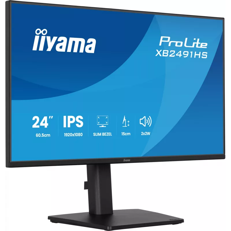 Monitor IIYAMA XB2491HS-B1 60,5 cm (23,8 palca) 16:9 IPS s HDMI, DisplayPort a integrovanými reproduktormi