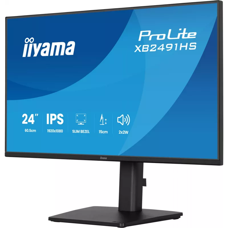Monitor IIYAMA XB2491HS-B1 60,5 cm (23,8 palca) 16:9 IPS s HDMI, DisplayPort a integrovanými reproduktormi