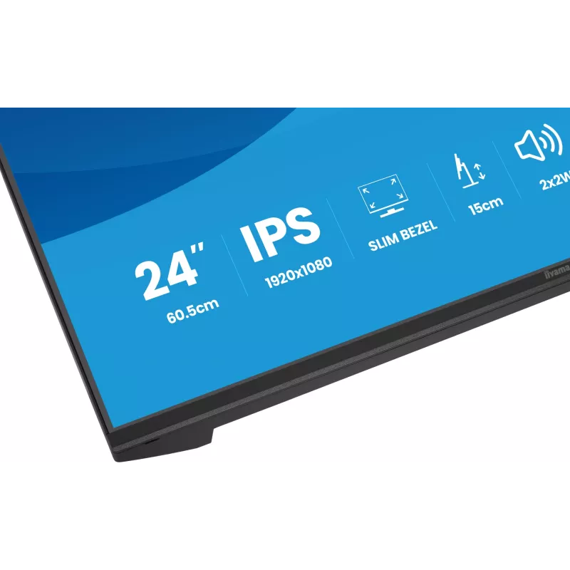 Monitor IIYAMA XB2491HS-B1 60,5 cm (23,8 palca) 16:9 IPS s HDMI, DisplayPort a integrovanými reproduktormi