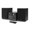 Mikrosystém Sharp XL-B512(BK) – 45 W, jednoduchý CD prehrávač, FM rádio, MP3, banánové konektory reproduktorov, čierny