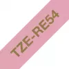 Brother TZE-RE54 popisovacia páska zlatá na ružovej