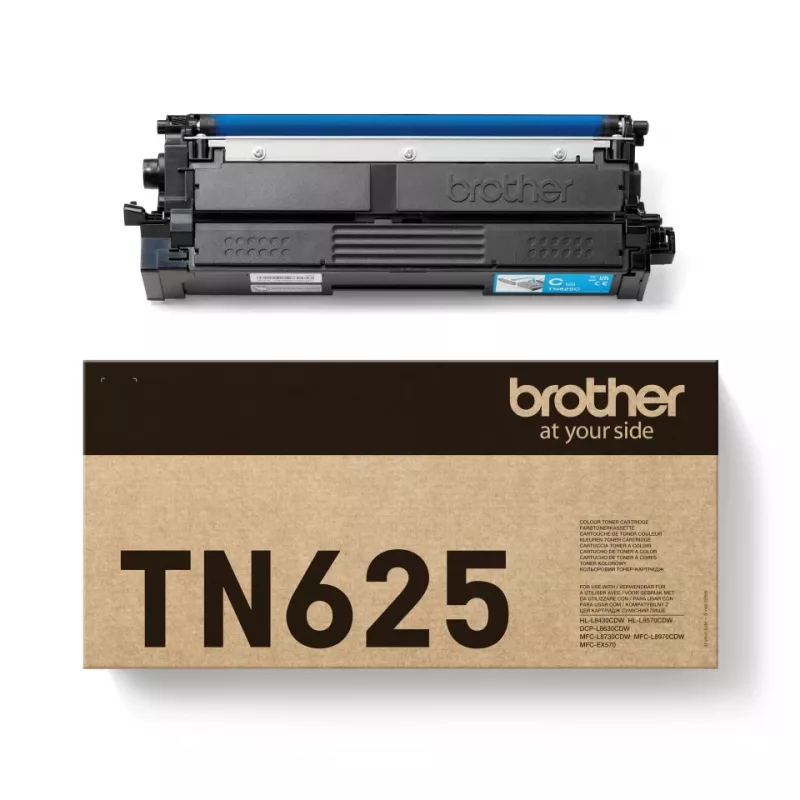 Tonerová kazeta Brother TN-625C azúrová, originál, výdrž 1800 strán, 1 ks