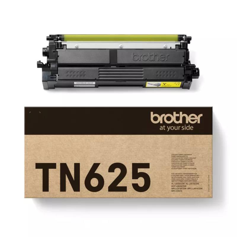 Tonerová kazeta Brother TN-625Y žltá originál, 1 kus, výdrž 1800 strán