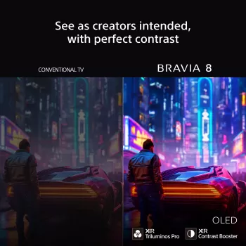 Sony BRAVIA 8 Series 65 palcov OLED 4K HDR displej s Google TV, vrátane 3 roky PrimeSupport