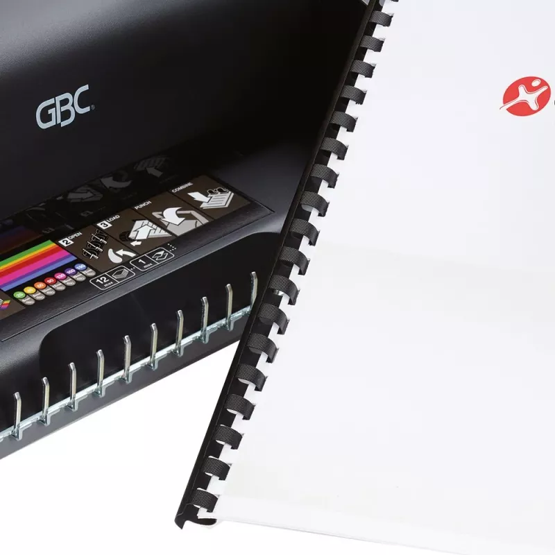 GBC viazací stroj CombBind® C110, hrebeňový viazací stroj, manuálny, 195 listov, čierna