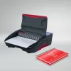 GBC CombBind® CB25E elektrický viazací stroj, hrebeňový viazací stroj, elektrický, 390 listov, čierna, červená