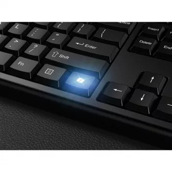 Kensington KM270 EQ nabíjateľná sada pre stolné počítače – bezdrôtová, bezdrôtová, RF Wireless + Bluetooth, membránová, QWERTZ, čierna, myš v balení