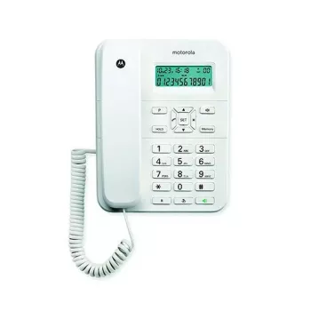 Motorola CT202 analógový telefón identifikácia volajúceho biela