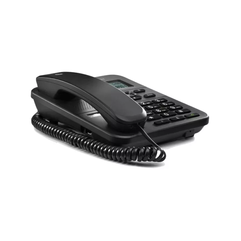 Motorola CT202 analógový telefón identifikácia volajúceho čierny