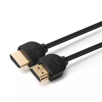 Microconnect 4K HDMI kábel schlank 1m, 1 m, HDMI Type-A (štandard), HDMI Type-A (štandard), 4096 x 2160 pixelov, 3D, čierny