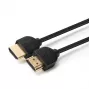 Microconnect 4K HDMI kábel schlank 1m, 1 m, HDMI Type-A (štandard), HDMI Type-A (štandard), 4096 x 2160 pixelov, 3D, čierny