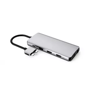 eSTUFF ES623010 rozbočovač USB 3.2 Gen 1 (3.1 Gen 1) Type-C 5000 Mbit/s hliník