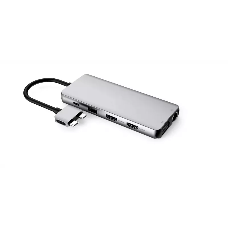 eSTUFF ES623010 rozbočovač USB 3.2 Gen 1 (3.1 Gen 1) Type-C 5000 Mbit/s hliník