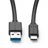 Microconnect USB3.2CA1.5 USB kábel USB 3.2 Gen 1 (3.1 Gen 1) 1,5 m USB A USB C čierny