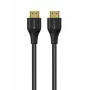 eSTUFF HDMI 2.1 kábel 8K 2m, 2 m, HDMI Type-A (štandard), HDMI Type-A (štandard), 7680 x 4320 pixelov, 3D, čierny